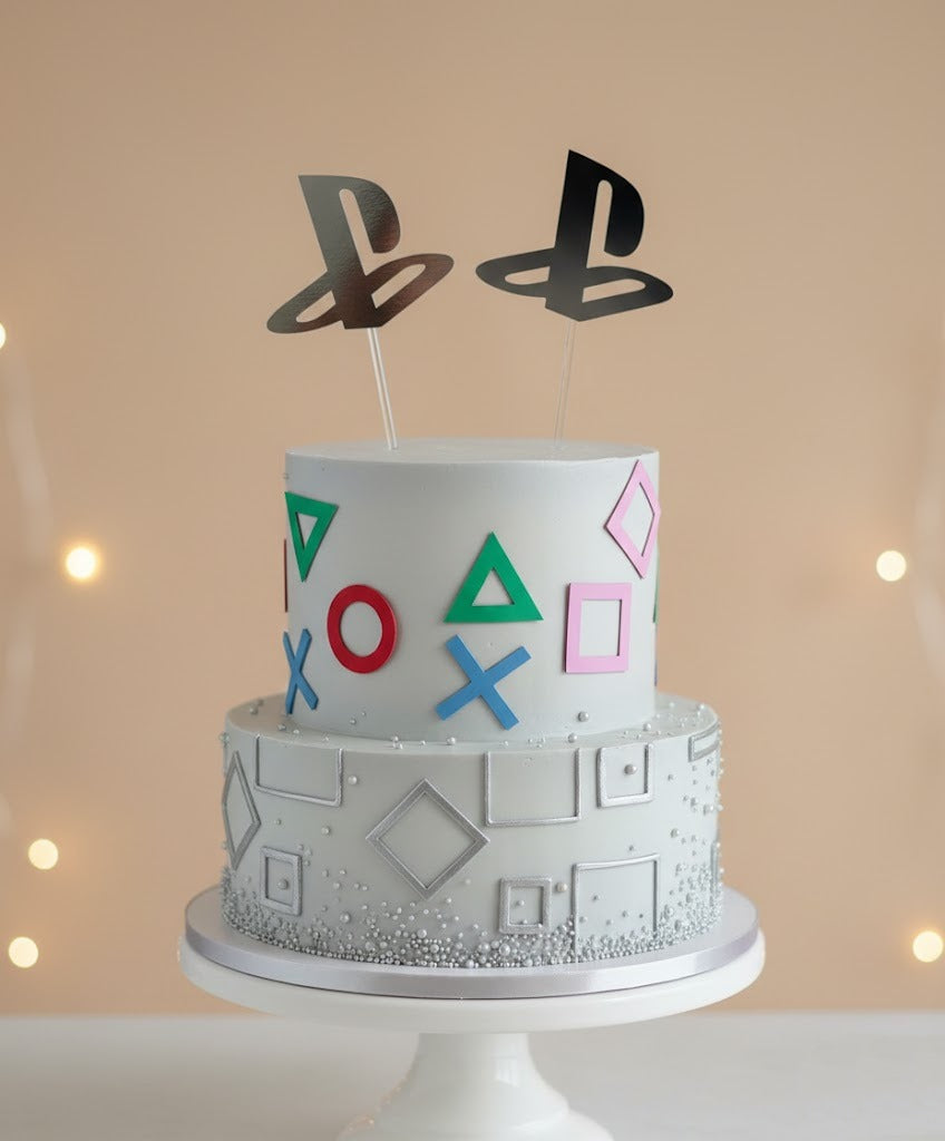 Decoração para bolos com tema da Playstation