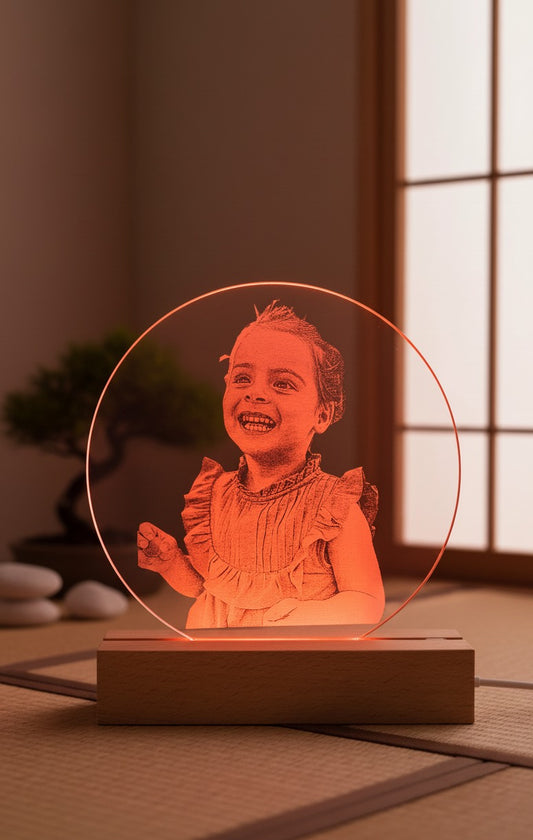 Candeeiro Led com foto