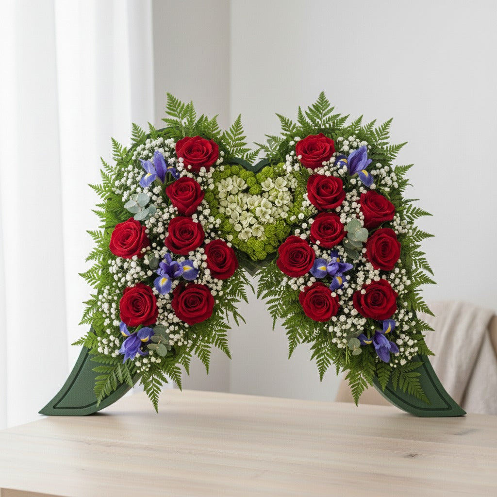 Decoração Arte Floral Anjo+Coração