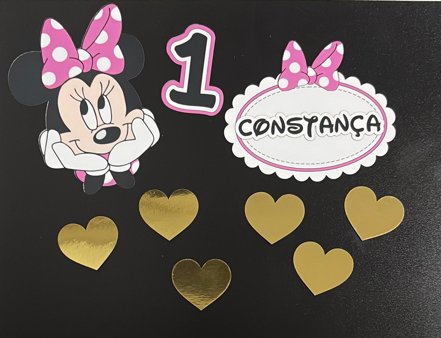 Decoração para bolos com tema da Minnie
