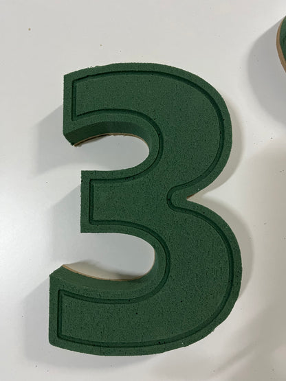 Decoração Arte Floral Números