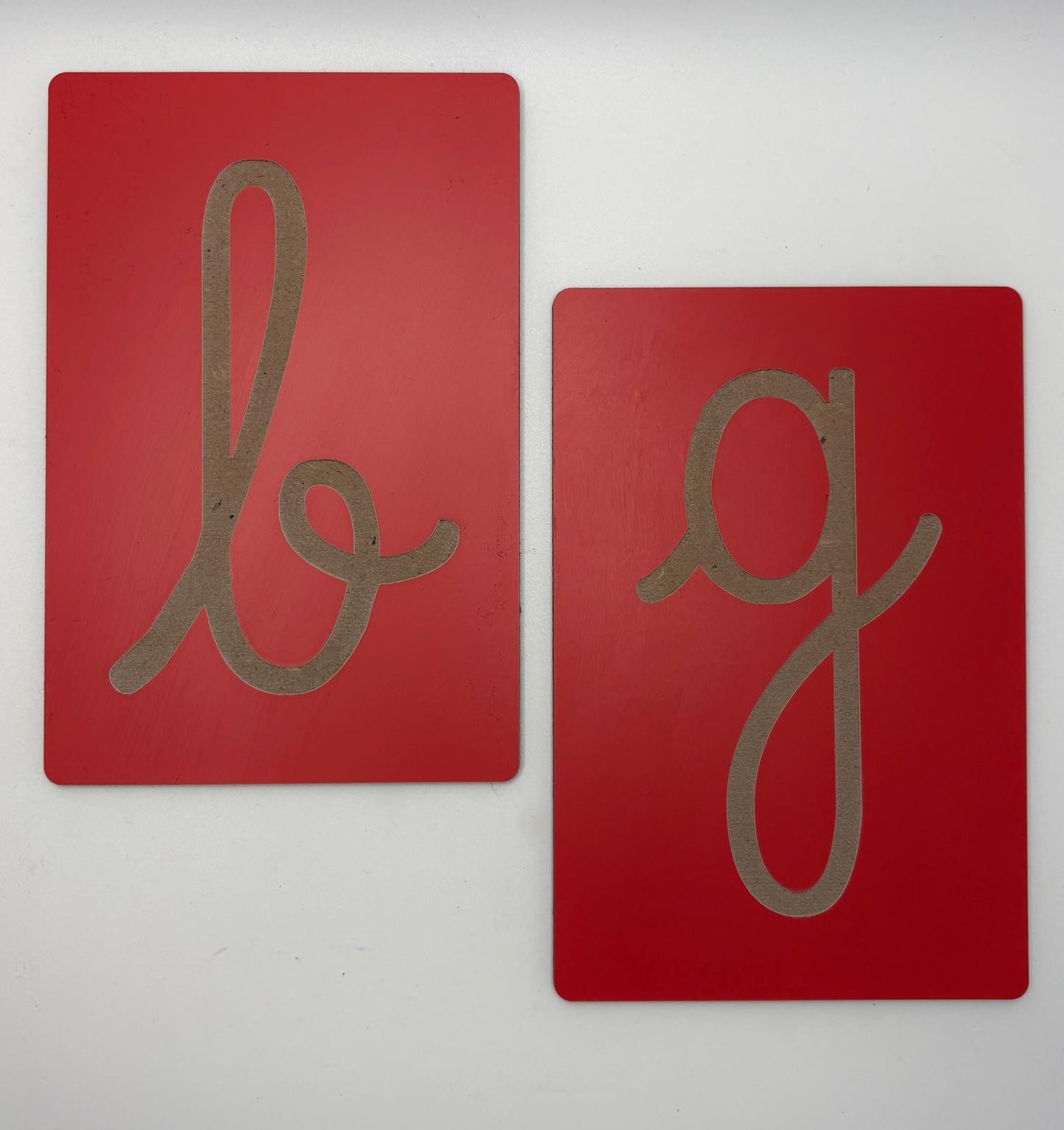 Letras de Lixa Montessori (sem lixa)
