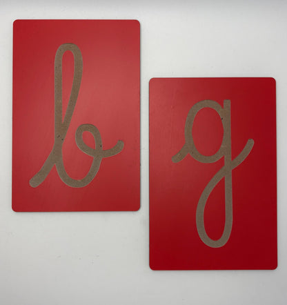 Letras de Lixa Montessori (sem lixa)
