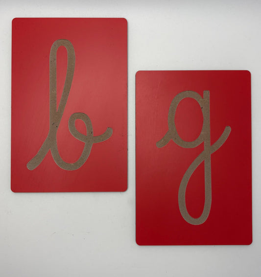 Letras de Lixa Montessori (sem lixa)