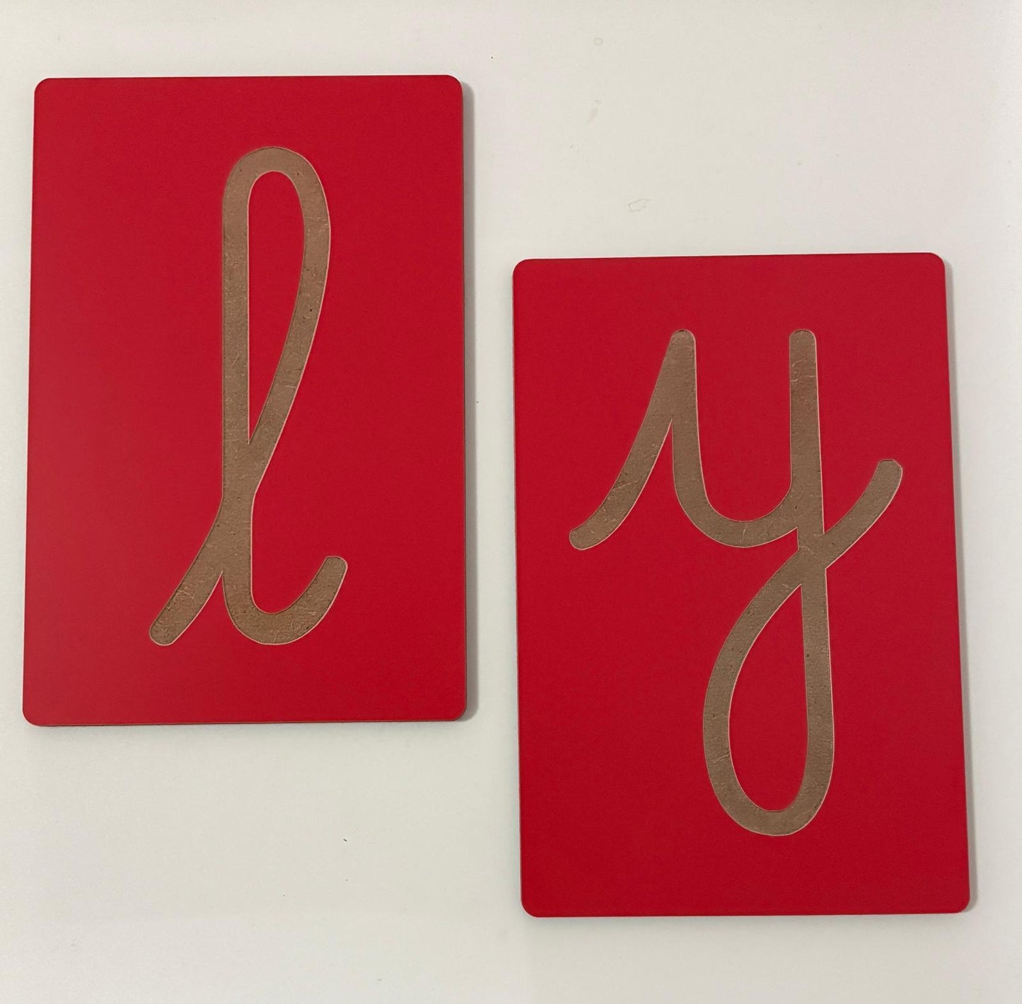 Letras de Lixa Montessori (sem lixa)