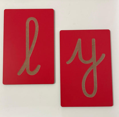 Letras de Lixa Montessori (sem lixa)